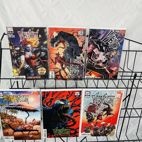 5 Venom #25 Variants & Annual 1 Lot James Stokoe Lim Checchetto Rapoza 3rd Print - Picture 1 of 7